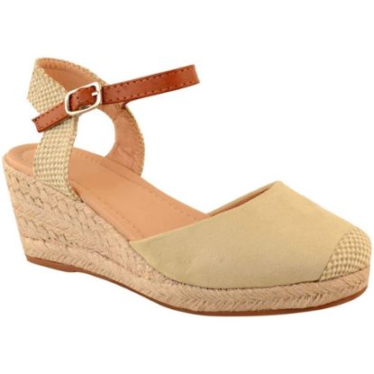 图片 2021 Women Roman Hollow Out Ankle Strap Wedge Sandals