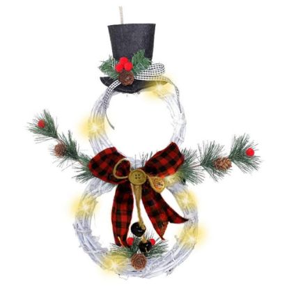 图片 Christmas Buffalo Check Wreath