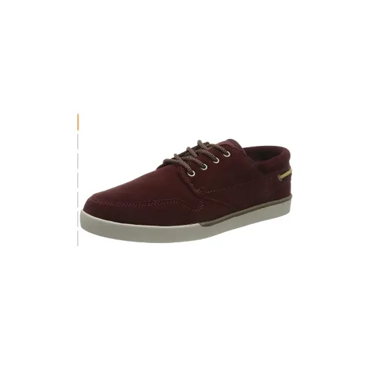 图片 Etnies Men's Durham Skate Shoe, Burgundy/TAN, 6 UK