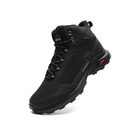 图片 (Black, 7) New Waterproof Men,s Golf Boots, Warm Golfing Shoes