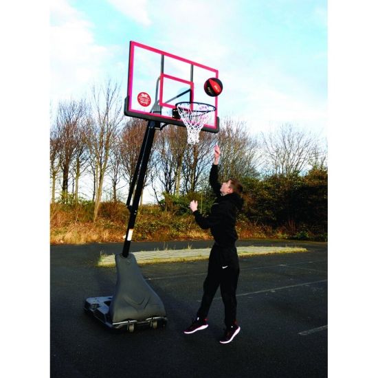 图片 Sure Shot Pro Just Basketball Hoop & Stand - Acrylic Backboard - Portable