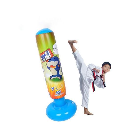 图片 (Yellow) Unisex Children Tumbler Punching Bag For Kids Fitness