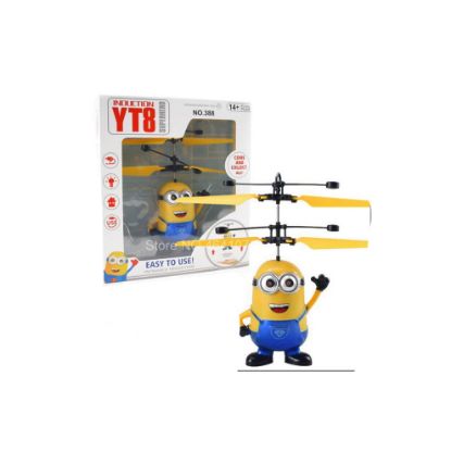 图片 (01Box Remote Control) Minion Design, Remote Control Drone Helicopter Toy for Kids