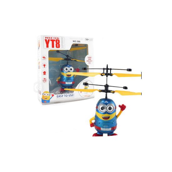 图片 (01Box Remote Control) Minion Design, Remote Control Drone Helicopter Toy for Kids