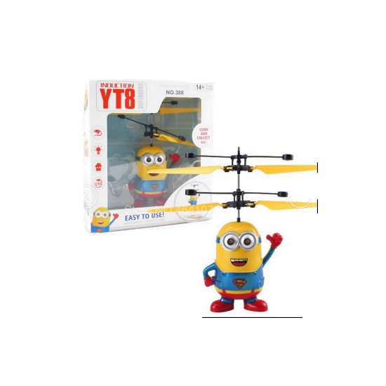 图片 (01Box Remote Control) Minion Design, Remote Control Drone Helicopter Toy for Kids