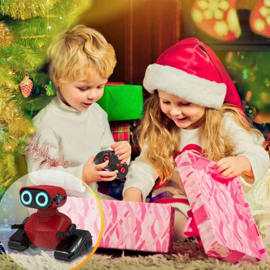 图片 GILOBABY Rc Robot Toys, Remote Control Robot Toys, Walking&Dancing Kids Robot toys for Children Age 6 Year Old & Up Boy Girl, Gifts Toys with Led Eyes