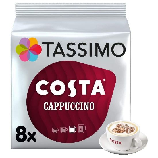 图片 Tassimo Costa Cappuccino Coffee Pods (Pack of 5, Total of 80 Coffee Capsules)