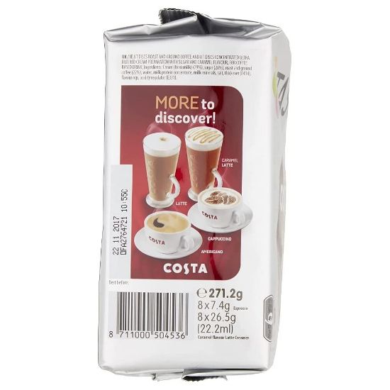 图片 Tassimo Costa Cappuccino Coffee Pods (Pack of 5, Total of 80 Coffee Capsules)