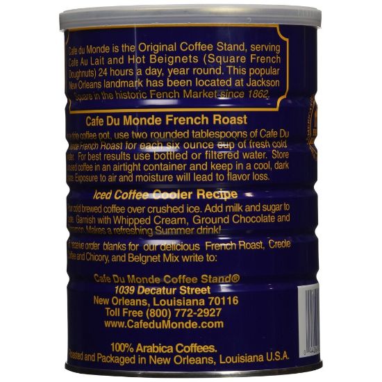 图片 Cafe Du Monde French Roast Dark Coffee, 13 Ounce