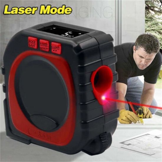 图片 3in1 Digital Laser Point Distance Meter Tape Range Finder Measure