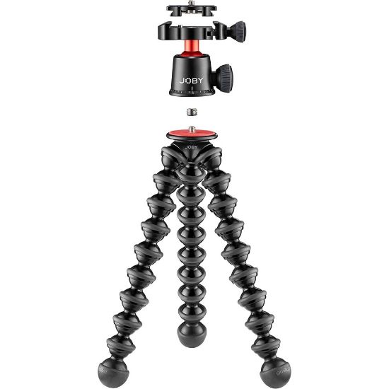 图片 JOBY JB01566-BWW GorillaPod 3K PRO Kit, Flexible Professional Aluminium Tripod with BallHead for Premium CSC/Mirrorless Camera Up to 3 kg Pa