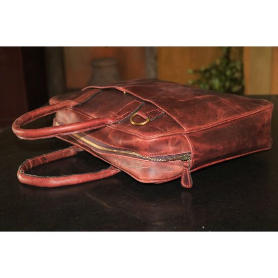 图片 Handmade Buffalo Leather Briefcase Laptop Bag by Anuent .