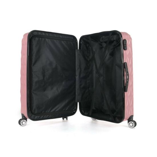 图片 3pk Rose Gold Suitcase Set