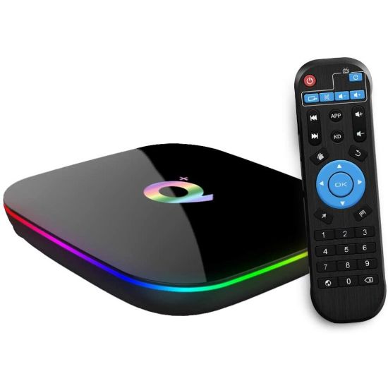 图片 Q Plus Android 9.0 TV Box 2GB RAM 16GB ROM H6 Quad-core cortex-A53 Support 3D 6K Ultra HD H.265 2.4GHz WiFi 10/100M Ethernet HD Smart TV BOX