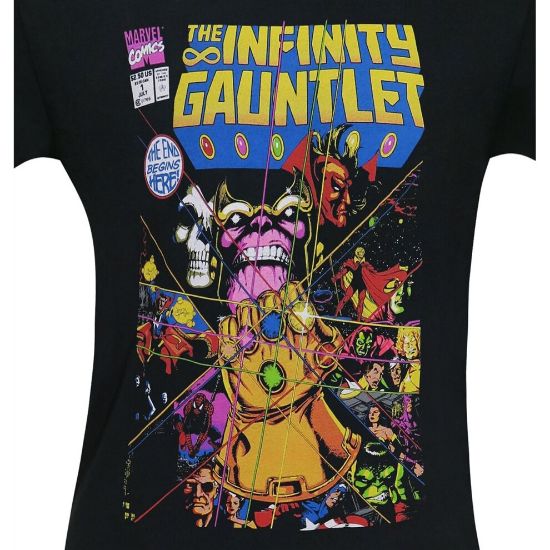 图片 The Infinity Gauntlet #1 Comic Cover Men's T-Shirt