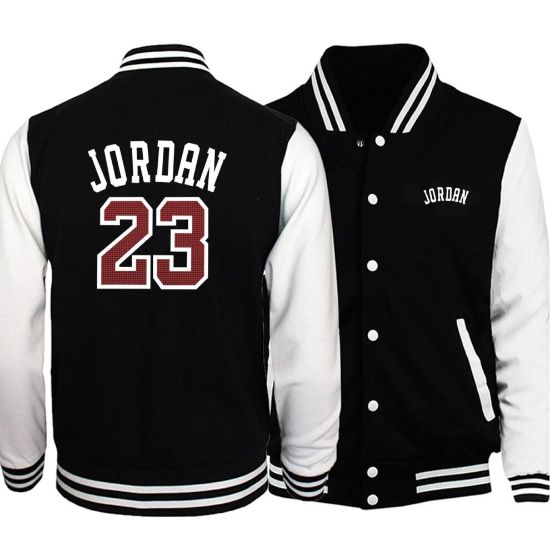 图片 (Black White 6, S) Men Baseball Uniform Coat, Autumn Bomber Jacket, Streetwear, Casual Tracksuit