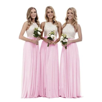 图片 Chiffon Lace Evening Formal Party Ball Bridesmaid Dress