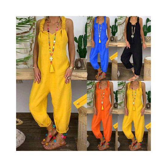 图片 Ladies casual loose jumpsuit overalls jumpsuit