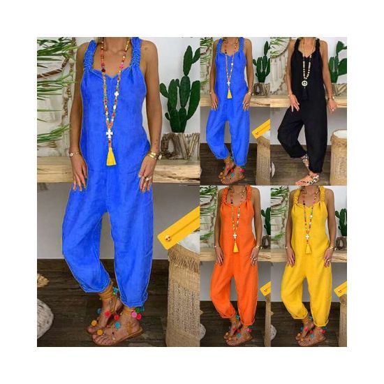 图片 Ladies casual loose jumpsuit overalls jumpsuit