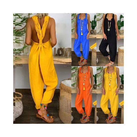 图片 Ladies casual loose jumpsuit overalls jumpsuit