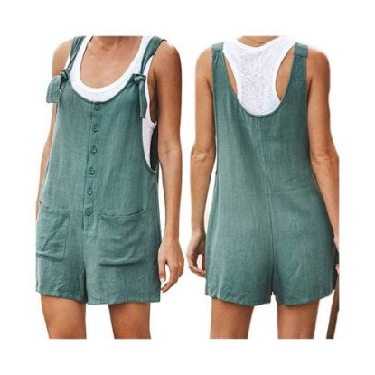 图片 Women's Boho Clothing Casual Loose Jumpsuits Fashion Playsuit Tie Strap Pockets