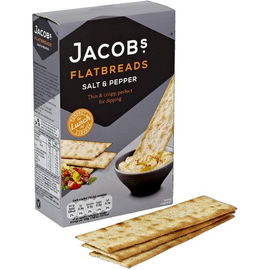 图片 Jacob's Salt & Pepper Flatbreads, 150 g