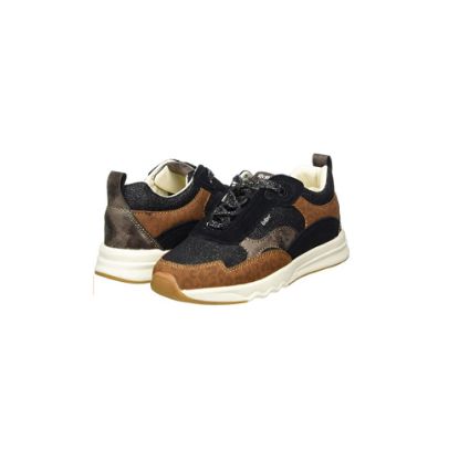 图片 Kickers Boys KIWY CDT Sneaker, Noir Leopard, 29 EU