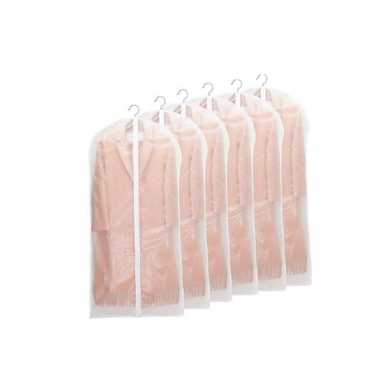 图片 (white100X3 and 120X3) Dustproof Cloth Cover Bags - Transparent Wardrobe Storage Bag