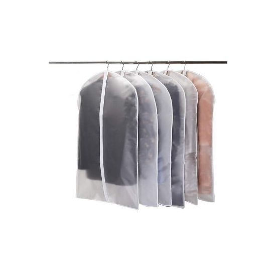 图片 (white100X3 and 120X3) Dustproof Cloth Cover Bags - Transparent Wardrobe Storage Bag