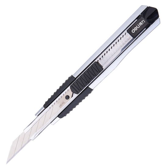 图片 2074 high quality zinc alloy art knife self locking art knife stainless steel wallpaper knife school office stationery