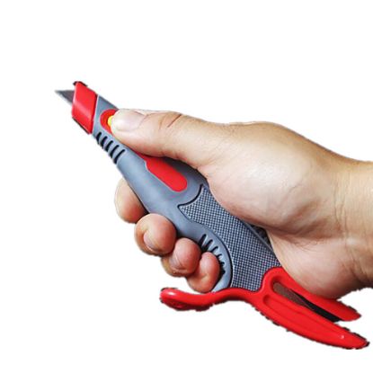 图片 3 in 1 Professional Box Cutter Retractable Utility Knife Comfor Grip Unpacking Cutter, Plastic Handle, Blade Lock Inside