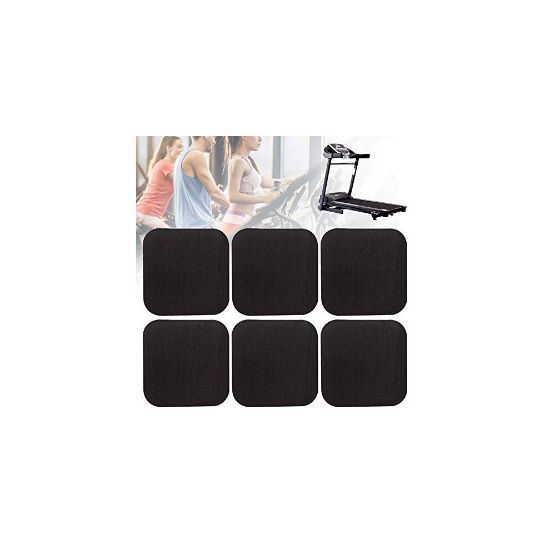 图片 nakw88 6Pcs Treadmill Shock Absorbing Mat,Home Anti-Vibrasion Sound Insulation Thickened Floor Pad For Treadmill 4pcs Black