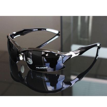 图片 (Sty1 Black White) Professional Polarized Cycling Glasses