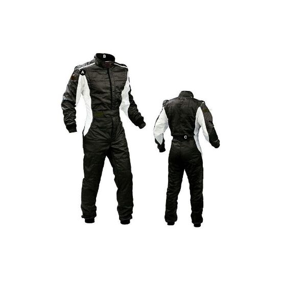 图片 (black white, XS) Car Racing Suit Clothing Practice Service Automobile Race Clothes