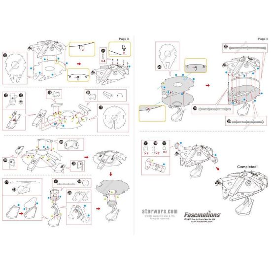 图片 Metal Earth 570251 Star Wars Millennium Falcon 3D Model Kit