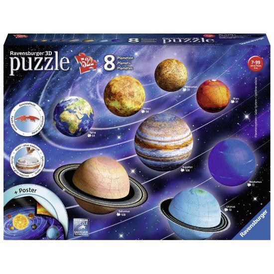 图片 Ravensburger Planetary Solar System 3D Jigsaw Puzzles