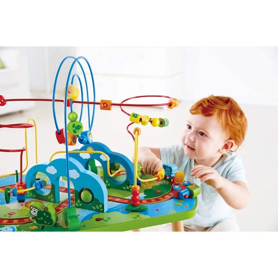 图片 Hape E3824 Jungle Adventure Railway Table Toy, Multi-Colour, One Size