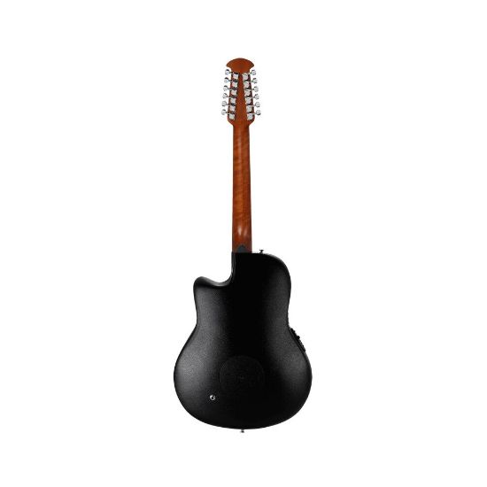 图片 Ovation CE4412-5 Celebrity Elite 12-String Electro-Acoustic Guitar, Black