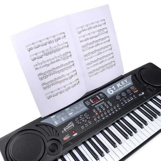 图片 Electronic Keyboard Digital Piano inc Microphone 61 Key Teaching Record Modes