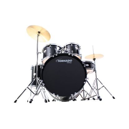 图片 Mapex Tornado 20-Inch Fusion Drum Kit, Black