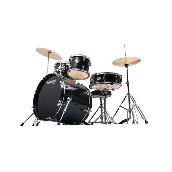 图片 Mapex Tornado 20-Inch Fusion Drum Kit, Black