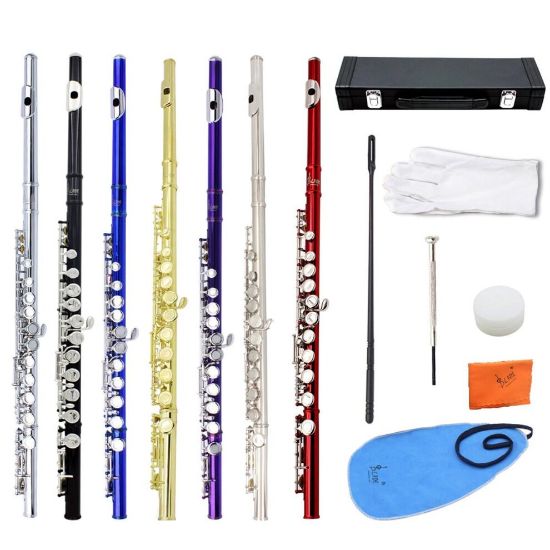 图片 16 Holes C Key Flute Copper with Cloth Screwdriver Gloves Bag