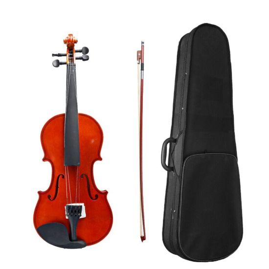 图片 4/4 Acoustic Violin with Case Bow for Violin Beginner