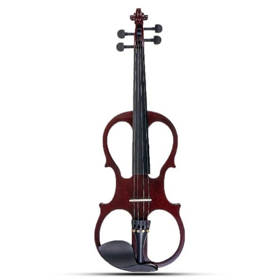 图片 4/4 Electric Violin Full Size Basswood with Connecting Line Earphone & Case for Beginners