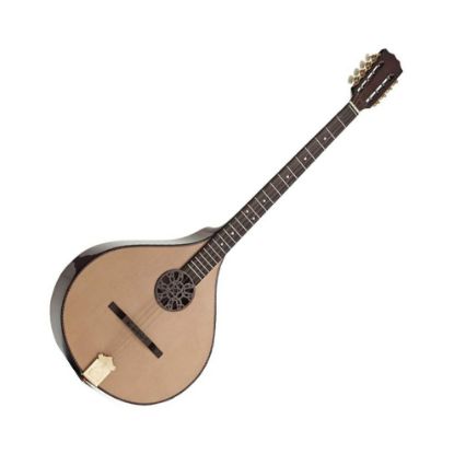 图片 Concert Bouzouki Romanian Solid Flat Back Carved Sound hole