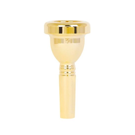 图片 12.7 mm Bach Tenor Trombone 5G Mouthpiece Brass + Lacquered Gold Trumpet Accessories Golden