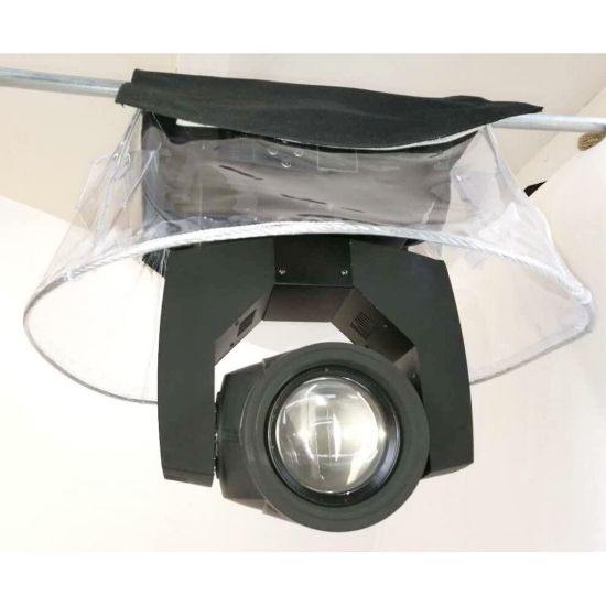 图片 (Pack of 8) Waterproof Transparent Rain Cover, Weather Shield, Rain Shield, For Moving Head,Moving Beam Light, Use For Outdoor Performance Waterproof