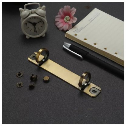 图片 2pcs/lot Metal Binders File Folder Loose-leaf Book Binding Ring Metal