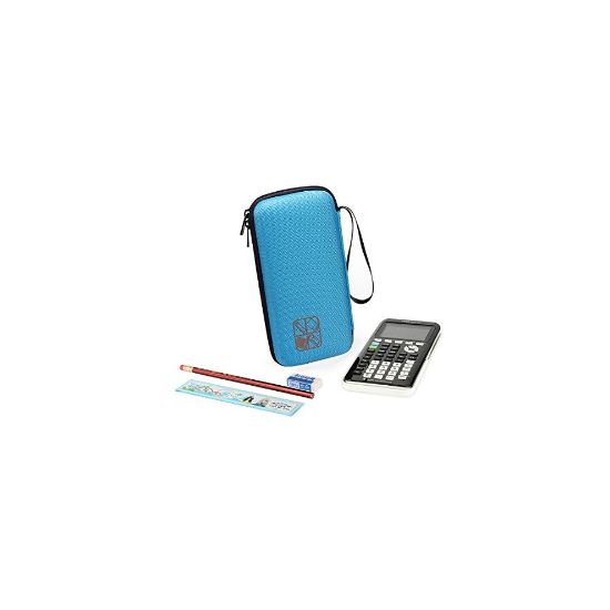 图片 BOVKE Hard Graphing Calculator Carrying Case for Texas Instruments TI-84 Plus CE/TI-83 Plus CE/Casio fx-9750GII, Extra Zipped Pocket for USB Cabl