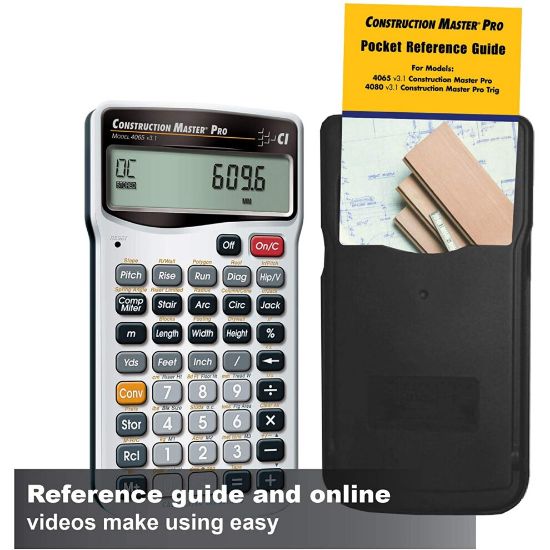 图片 Calculated Industries 4065 Construction Master Pro Advanced Construction Math Feet-inch-Fraction Metric Calculator for Contractors, Estimators, Builde